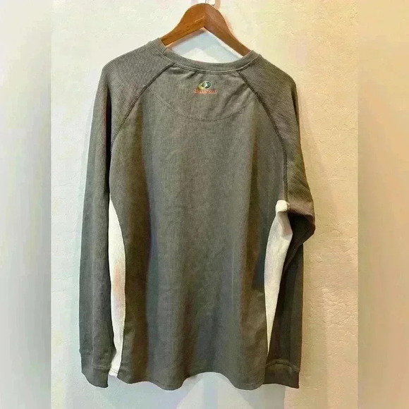 Mossy Oak Thermal Shirt Adult Size XL Green Long Sleeve Hunting Outdoors Mens - Picture 2 of 4